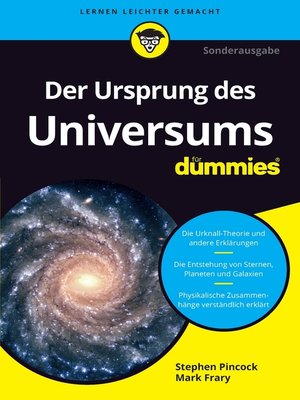 cover image of Der Ursprung des Universums fÃ¼r Dummies